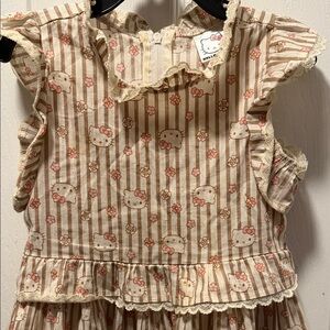 Hello Kitty Beige and Pink Lace Dress